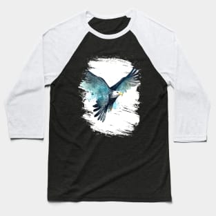 Eagle Wild Animal Nature Watercolor Art Painting Baseball T-Shirt